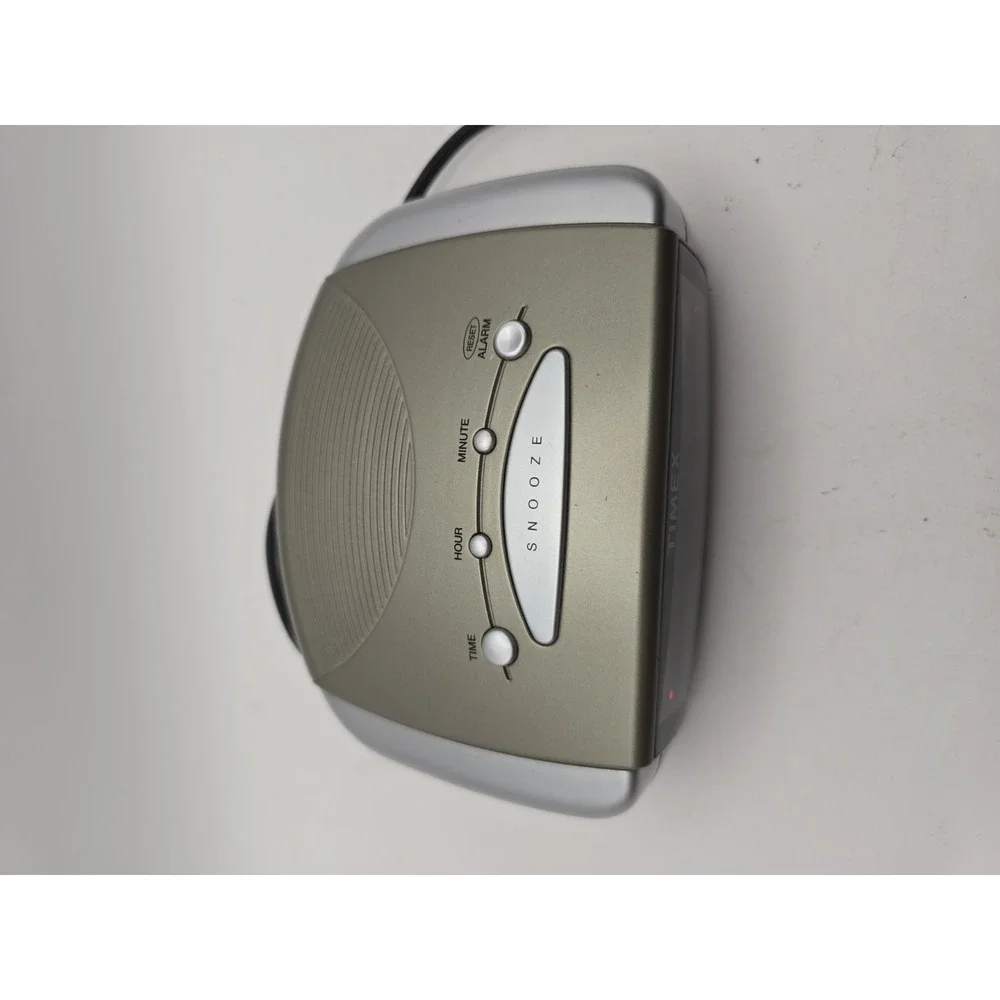Timex T109S Y2K Digital Alarm Clock Red LED Tested Works Free Shipping
